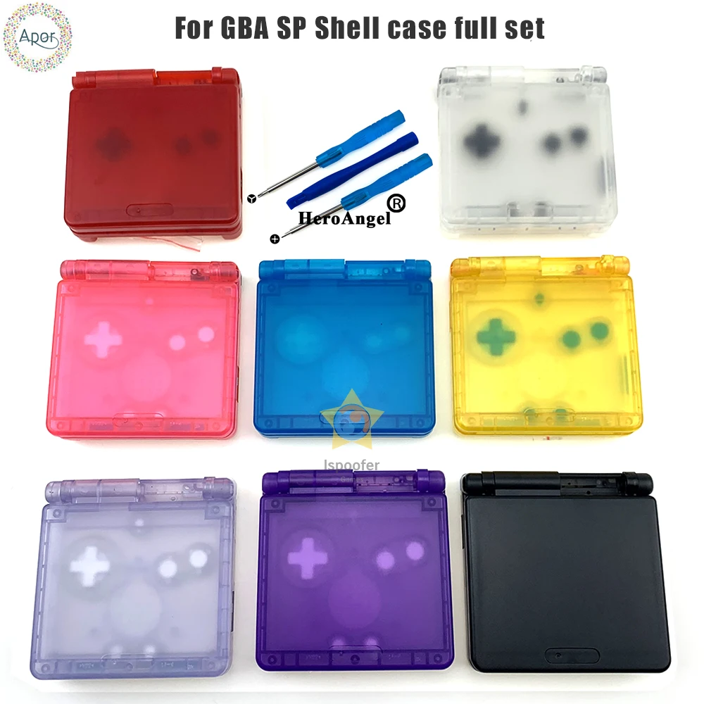 Новинка 2020 прозрачный чехол для GBA SP Nintend Gameboy сменный полный корпус оболочка Advance