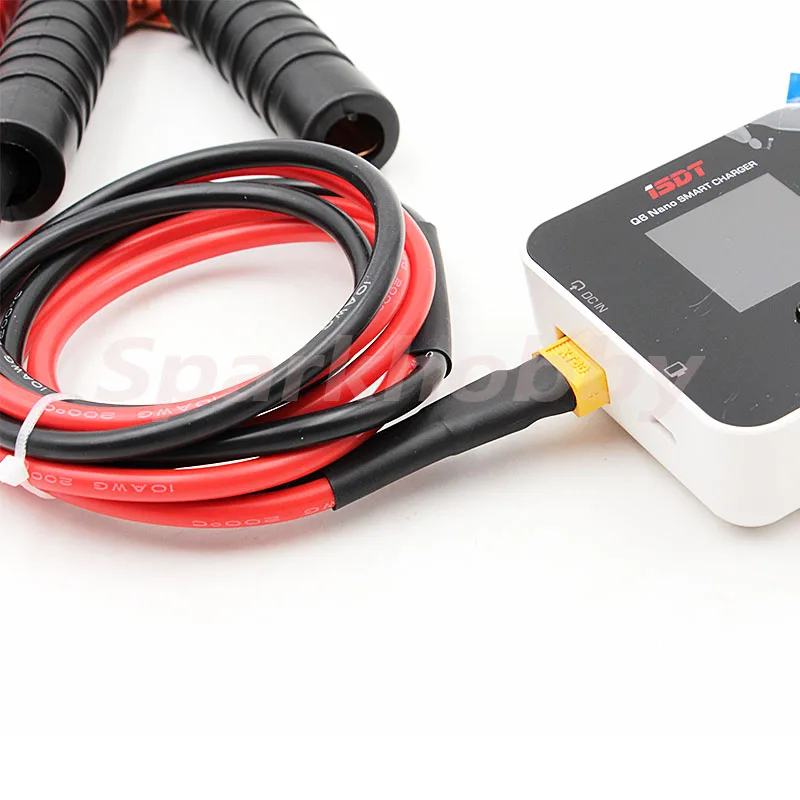 1 шт. 10AWG 100 см 300A RC зажим типа крокодил к XT60 разъем кабеля Q6 D6 полевой зарядный
