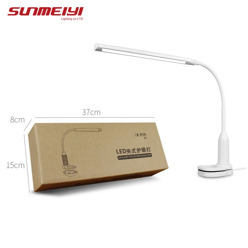 

5W Desk Lamps 24 LEDs Eye Protect Clamp Clip Light Stepless Dimmable Bendable USB Powered Touch Sensor Bedroom Study Table Lamp