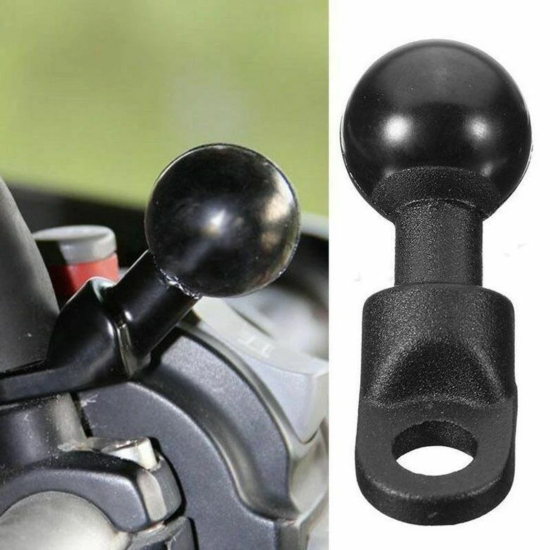 

KOQYOX Motorcycle Angled Base W/ 10mm Hole 1'' Ball Head Adapter Work For RAM Mounts For Gopro Camera Smartphone For Garmin GPS