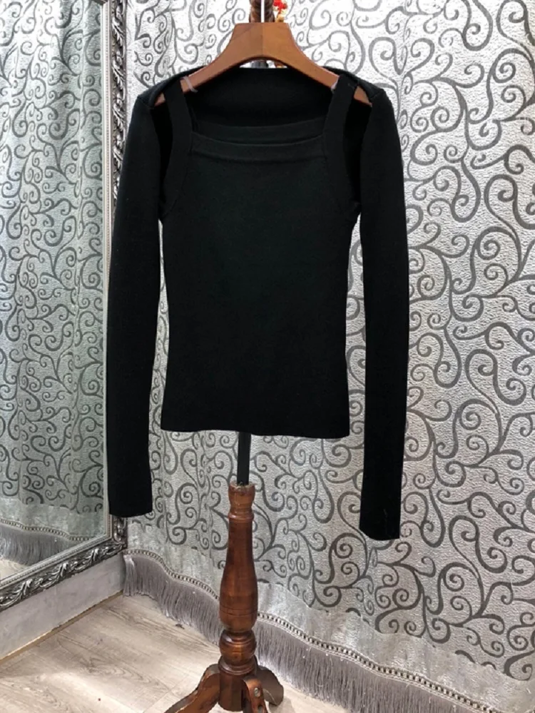 

High Quality Sweater Sets 2020 Autumn Winter Knitwear Women Strap Vest Tops+Long Sleeve Green Black Cardigan Coats 2 pcs