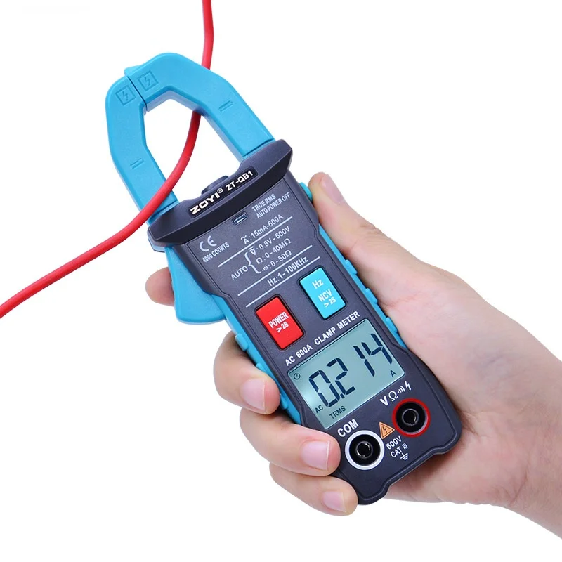 

Цифровой мультиметр ZT-QB1 4000 отсчетов, измеритель тока, True-RMS, Автоматический диапазон, тестер напряжения переменного/постоянного тока, ампер,...