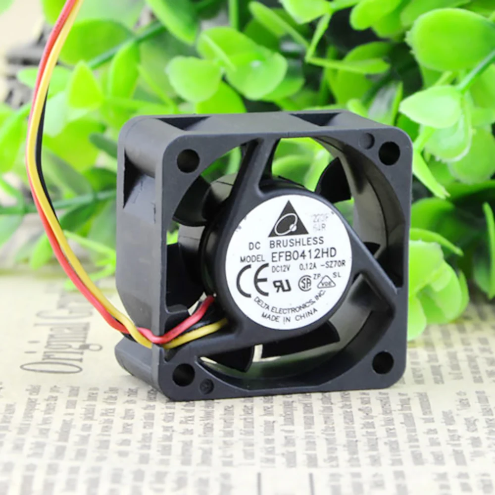 Для DELTA ELECTRONICS EFB0412HD 7R49 DC12V 0.12A 4020 4 см 40 мм 40x40x20 4pin Вентилятор охлаждения |