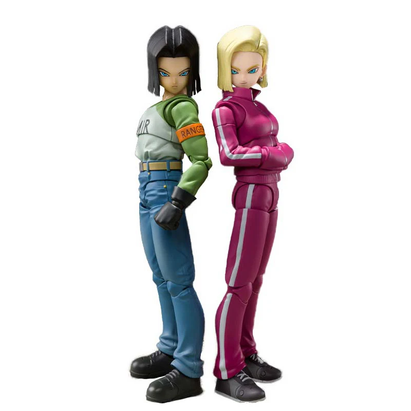 

SHF Dragon Ball Super Class E Adventurer Android NO 17 NO 18 ПВХ фигурки героев аниме коллекционные модели игрушки подарки на день рождения
