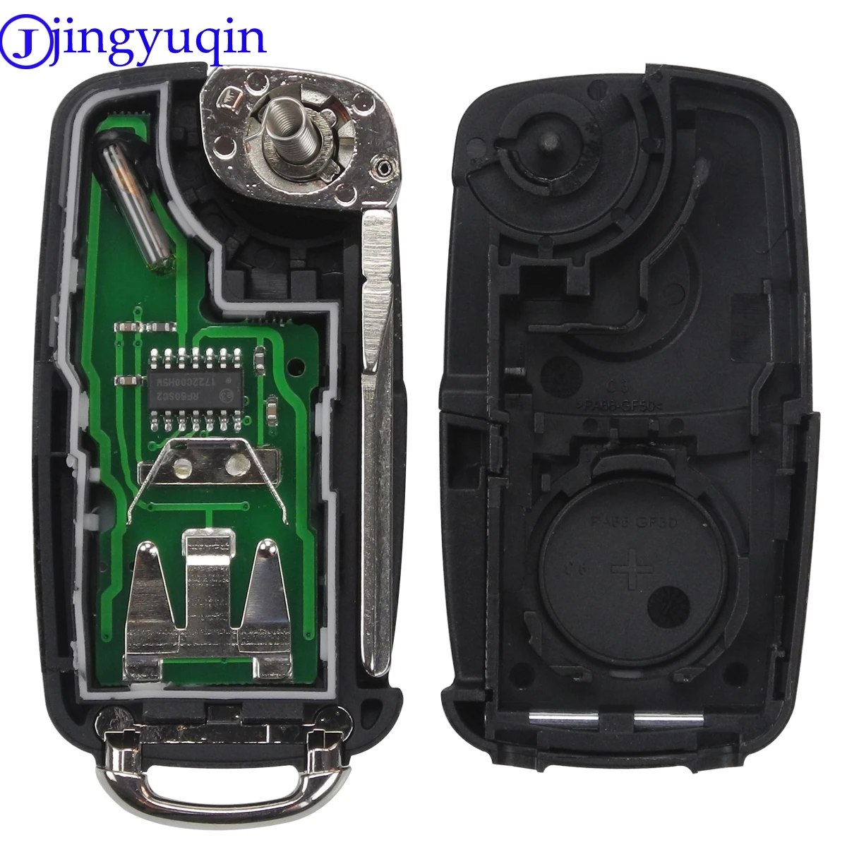 Jingyuqin дистанционный 434 МГц ID48 чип для Фольксваген Гольф PASSAT Tiguan Polo Jetta Beetle Car Keyless 5K0