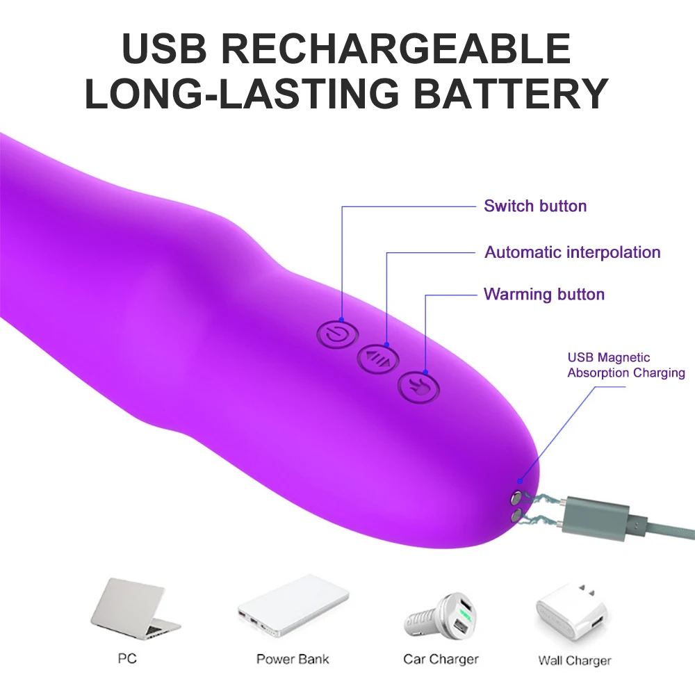 10 режимов настоящий фаллоимитатор вибратор для женщин мягкая волшебная палочка