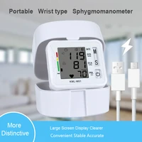 rechargeable automatic wrist pressure tonometer blood pressure monitor digital tensiometer bp sphygmomanometer machine