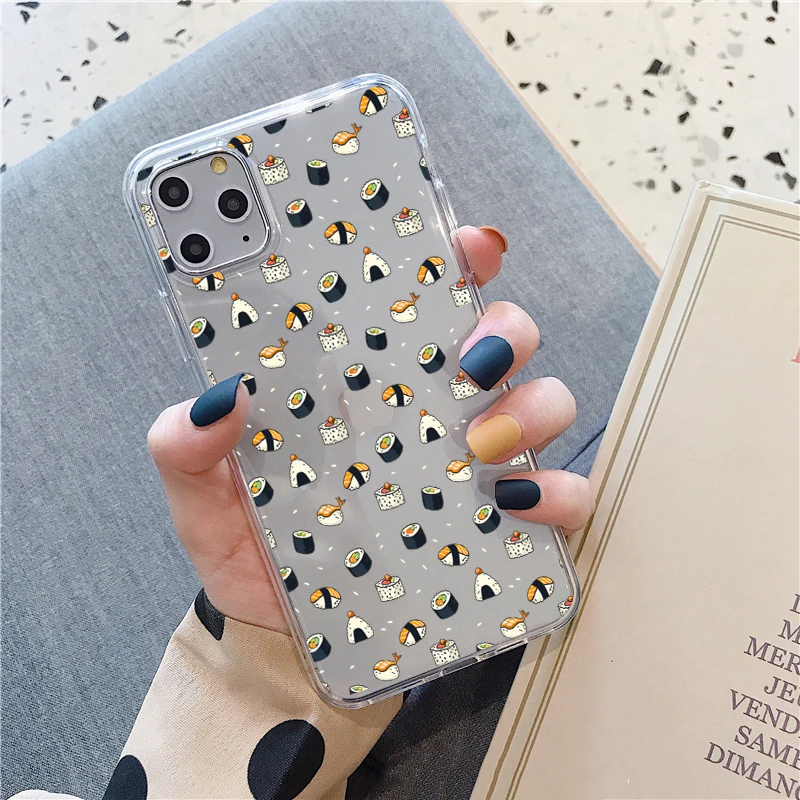 Мягкие чехлы из ТПУ для iPhone12pro 11Pro max 8 7 6s plus SE 5S XR XS MAX 12mini Kawaii Nutellas | Мобильные