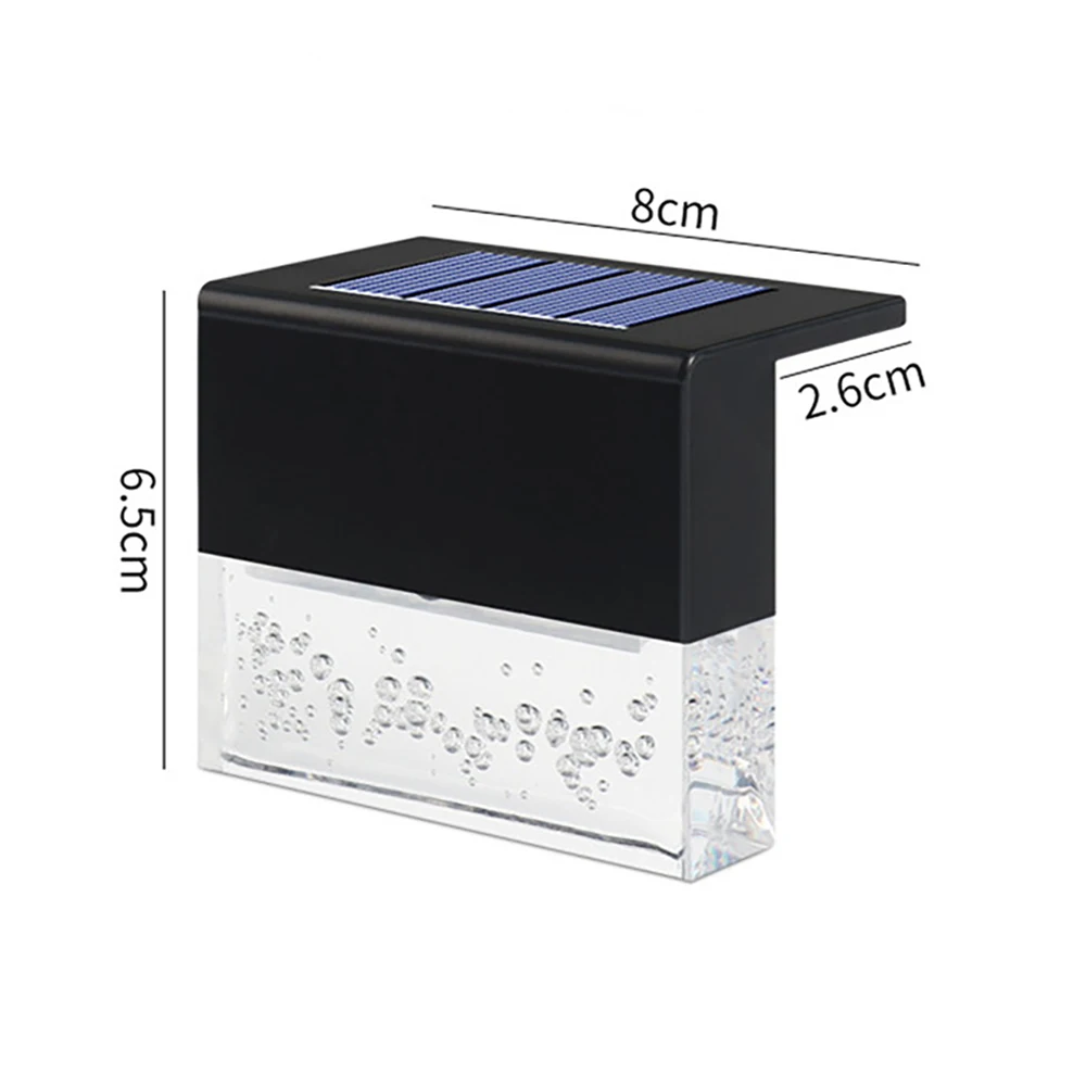 

1/6PCS Waterproof LED Solar Lamp Fence Deck Lights Wall Stair Outdoor Garden Solar Light Home Landscape Step Light