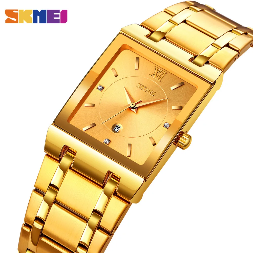 SKMEI Top Brand Luxury Japan Quartz Movement Waterproof Men Watches Stainless Steel Date Wrist Watch Relogio Masculino Clock