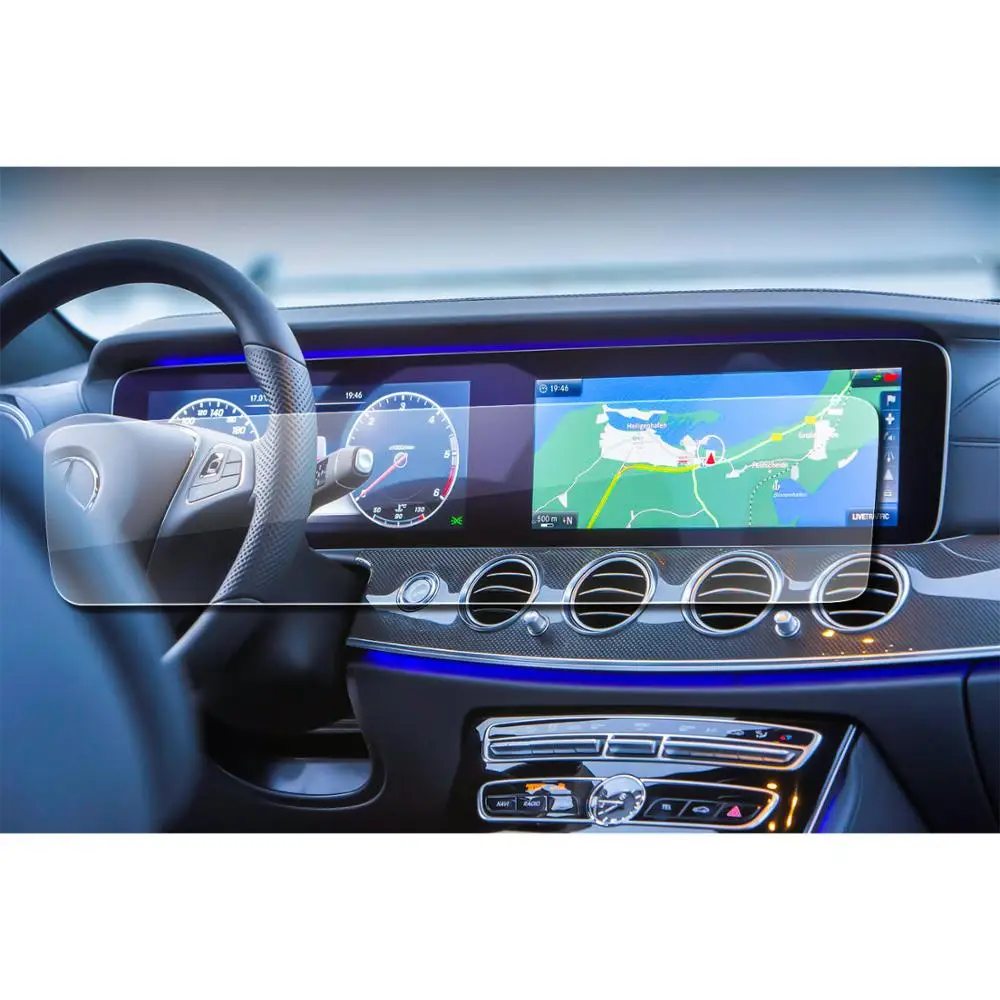 

LFOTPP For E-Class W213/S-Class W222/GLE W167 12.3 Inch 2019 Car Navigation Display Full Screen Auto Interior Protective Sticker