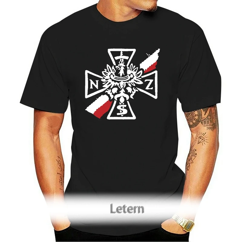 

Hot Sell 2021 Fashion National Armed Forces Nationale Armed Forces NSZ Poland Polen O-Neck T Shirt