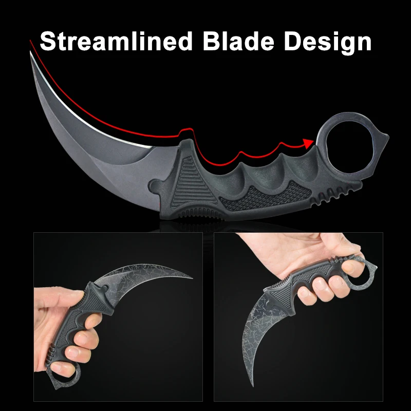 Стальной нож коготь охотничий CS GO тактический для шеи походный выживания|Ножи| |
