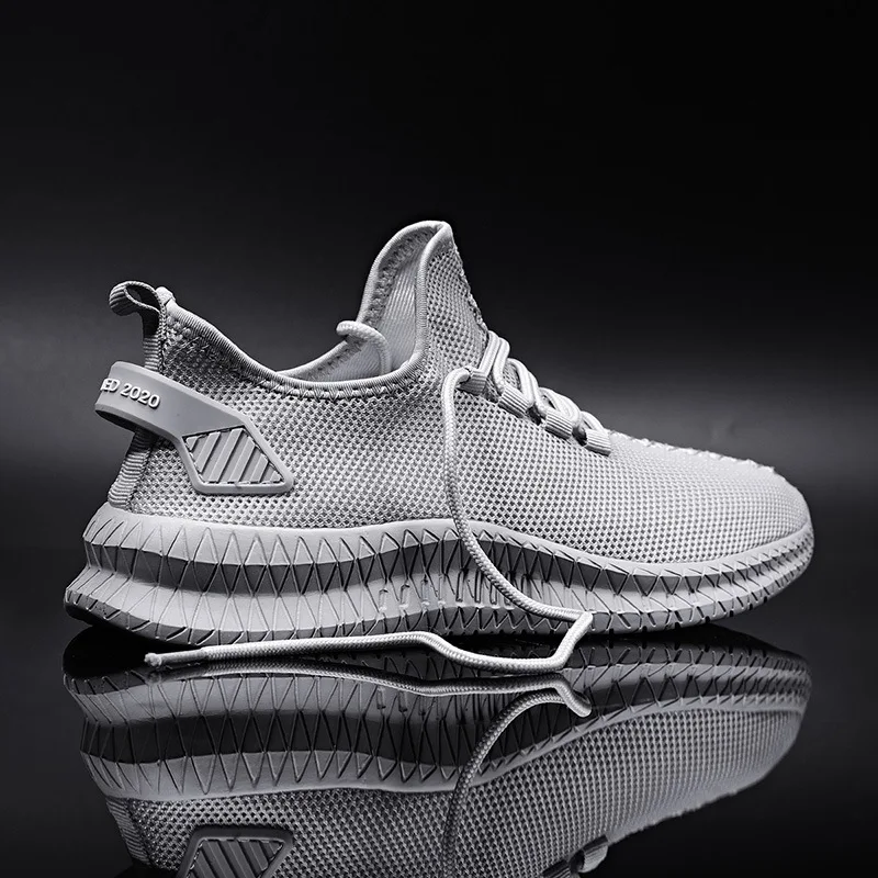 

Men's Casual Shoes Breathable Soft Sneakers High Quality Mesh Summer Flying Fabric Casual Shoes