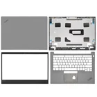 Новые ноутбуки, задняя крышка ЖК-дисплеяПередняя панельУпор для рук для Lenovo Thinkpad E14 R14 S3 Gen2, верхняя задняя крышка, серебристая