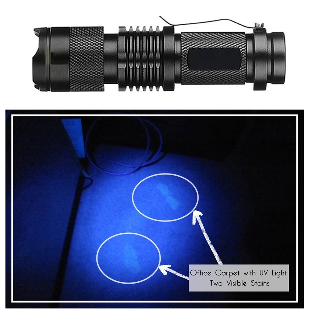 Светодиодный Ультрафиолетовый фонарь с функцией увеличения для скорпионов