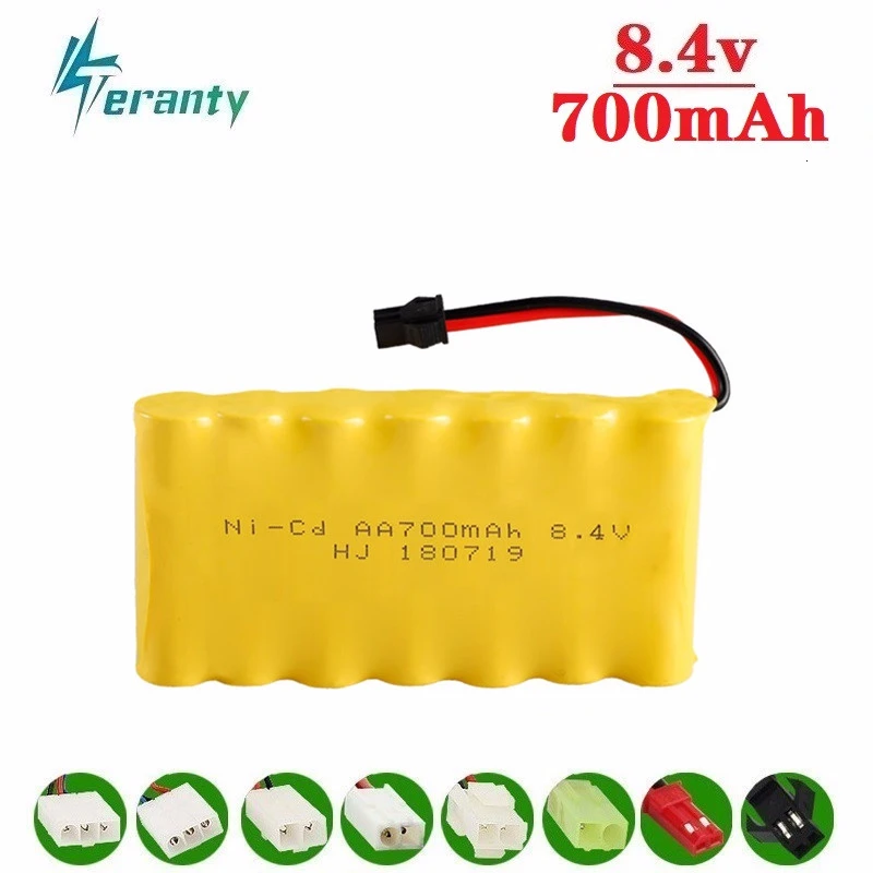Обновленная батарея 8 4 v 700mah NiCD для радиоуправляемых игрушек автомобилей танков