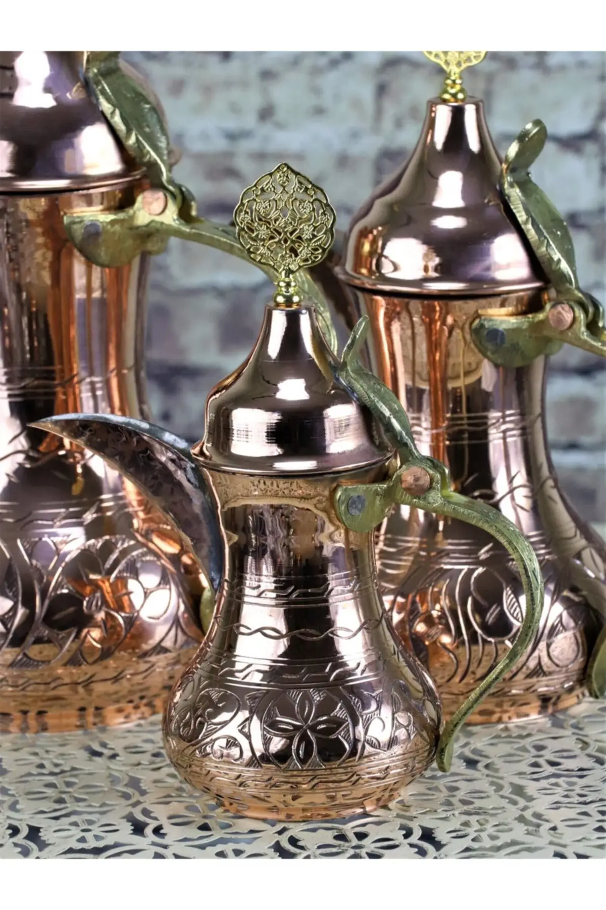 

Copper Arab Teapot Creamer Mrra Small Size Nostalgia 300 Ml