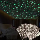 Tofok Креативные 3D Звездное небо светящиеся пузырьки DIY наклейки луна звезды флуоресцентные потолочные Настенные Детские декоративная наклейка для комнаты наклейки