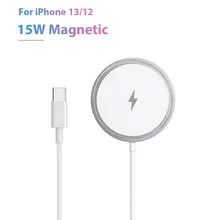 15W Magnetic Wireless Charger For iPhone 13 12 Pro Max Fast Charging For Samsung Type-C USB C PD Adapter Original Magnet Charger