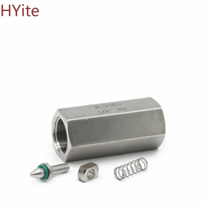 304 нержавеющая сталь односторонний обратный клапан полный порт 1/8 &quot1/4&quot 3/8