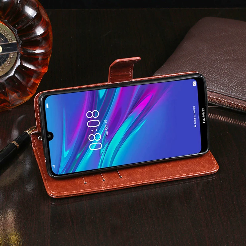 Для huawei Y6 Pro Чехол Флип Бумажник Бизнес кожаный чехол для телефона для huawei Y6 Pro чехол Fundas аксессуары