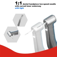 11 dental handpiece withwithout optical fiber curved inner waterway low speed needle turbine b2m4 dentist tools dental lab