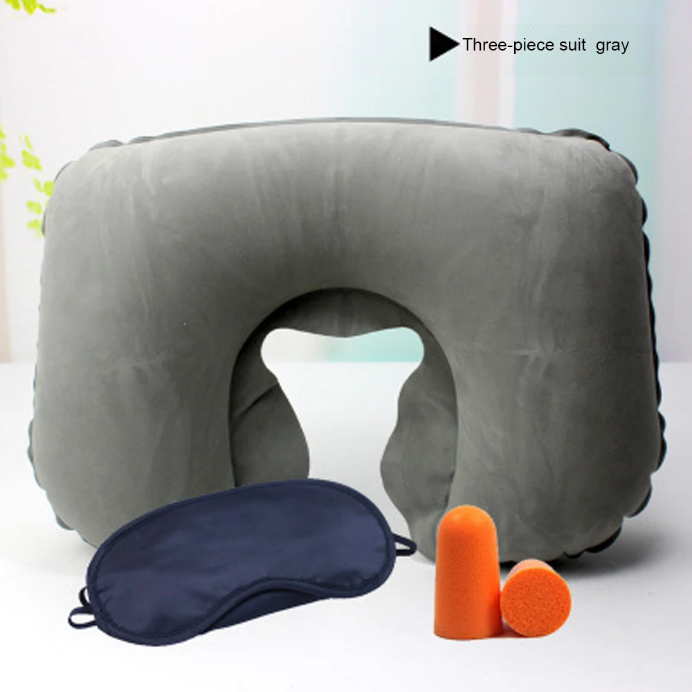 

New Protable Inflatable Travel Pillow Train Car Comfortable Sleeping U Shape Neck Cushion Cervical Pillow Nap Support Head Rest