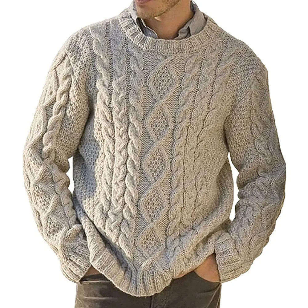 Повседневный мужской свитер в западном стиле новинка сезона осень-зима 2021