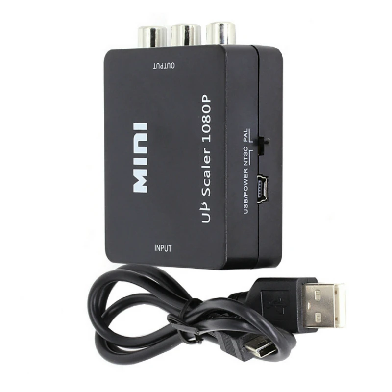 Адаптер 1080P HDMI-совместимый с RCA AV/CVSB L/R видеопреобразователь 2 AV адаптер конвертер