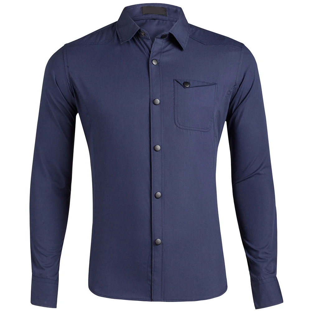 Рубашка мужская с длинным рукавом 100% хлопок на весну/лето | Мужская одежда