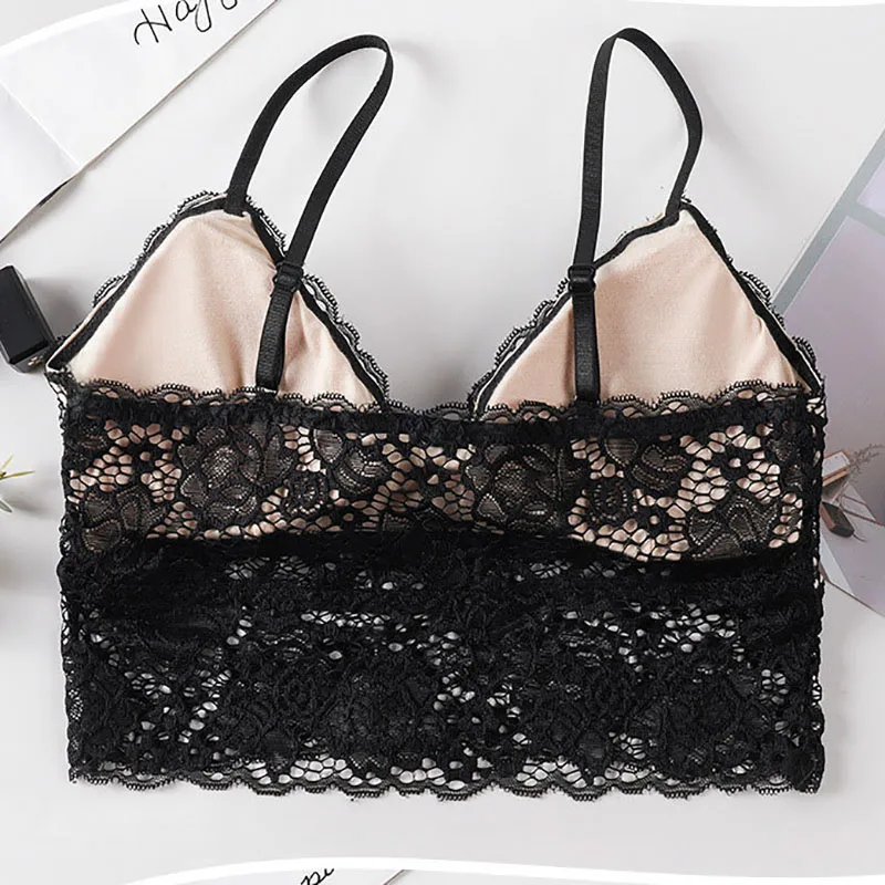 BRA SEXY Anti-light Movement Wrapped Chest Bottoming Breathable Lace Beauty Back Tube Top