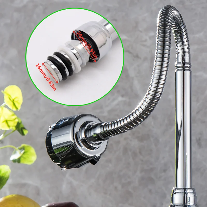 Смеситель для раковины из нержавеющей стали с поворотом на 360 градусов |