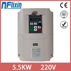 Горячая распродажа! 220V 5kw частотно-регулируемым приводом ЧПУ шпиндель мотор драйвер скорости контроллер привод переменной частоты VFD инвертор 1HP Вход 3HP Выход