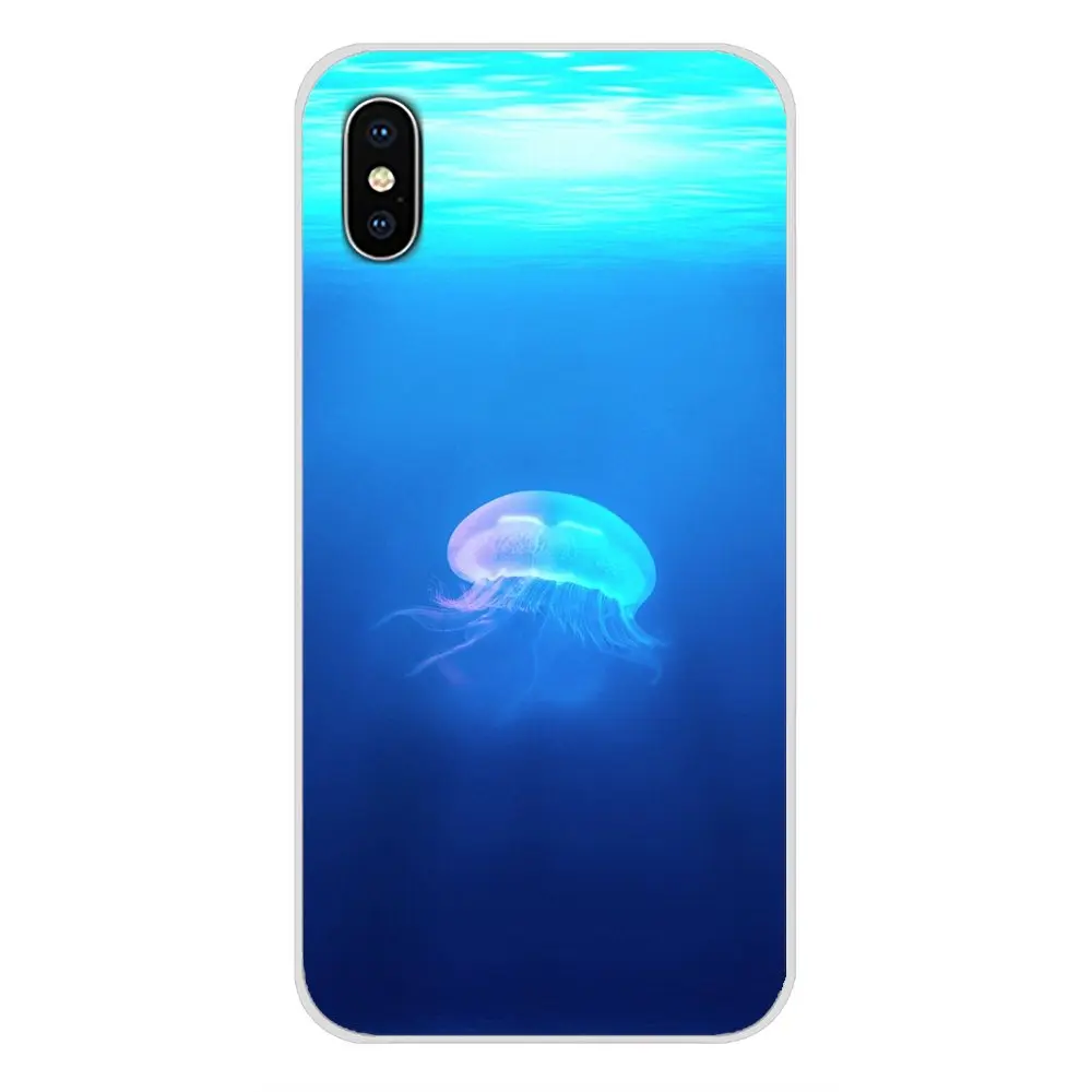 Для Xiaomi Redmi 4A S2 Note 3 3S 4 4X 5 Plus 6 7 6A Pro Pocophone F1 медуза в море цветные мягкие прозрачные