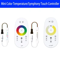 dc5 24v remote control led symphony mini rgbcolor temperature 2 4ghz wireless rf touch controller for 5050 3528 led light strip