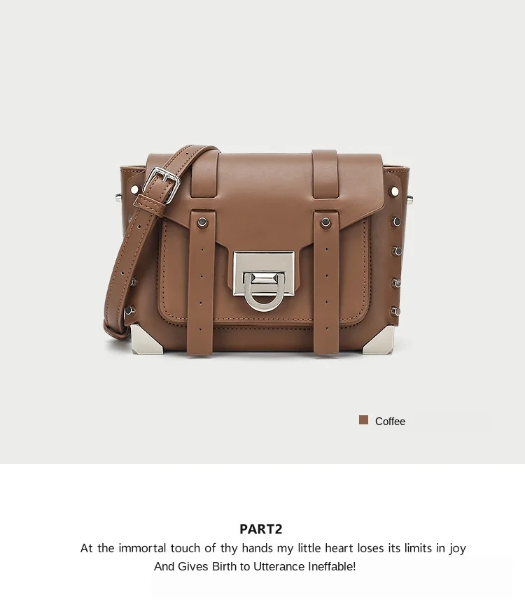 Новинка 2020 женская сумка с заклепками и замком новая модная дизайнерская рок на