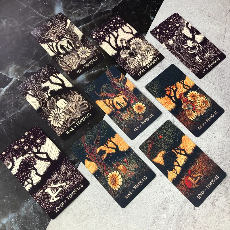 Карточный стол Prisma Vision Tarot 78 шт. настольные игры с карточками принтом Оракул для