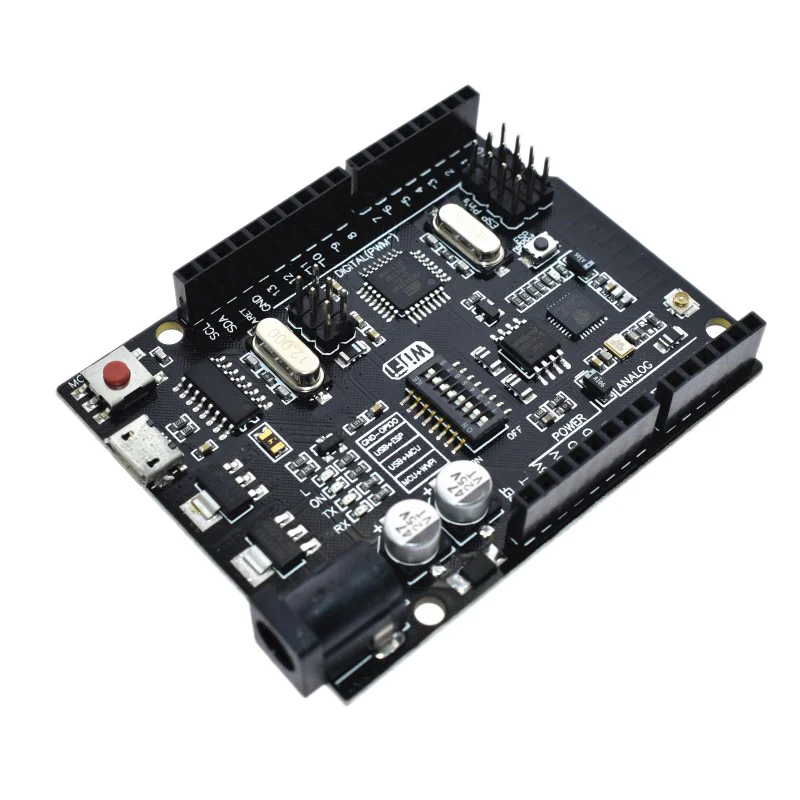 Для UNO + WiFi R3 ATmega328P ESP8266 32Mb USB-TTL CH340G для Arduino Uno NodeMCU WeMos | Электроника