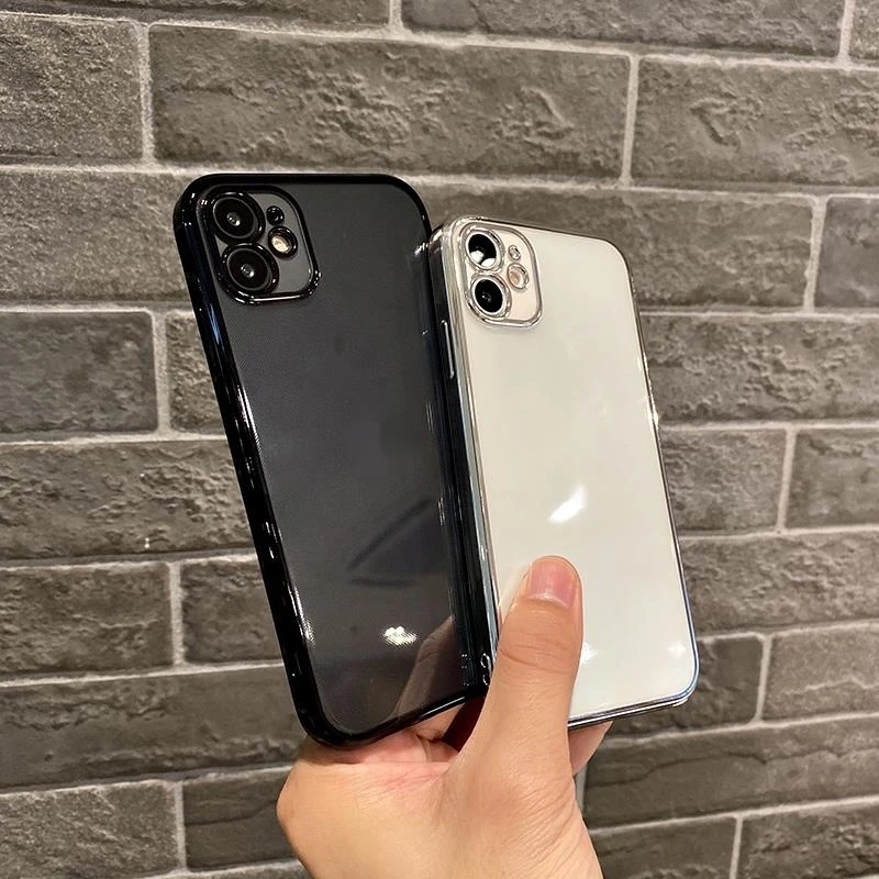 

silicone durable cases for iphone12promax slim protective soft back cover
