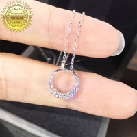 100 18k white gold natural diamond necklace all use 0 25ct diamond and have certificate hm013