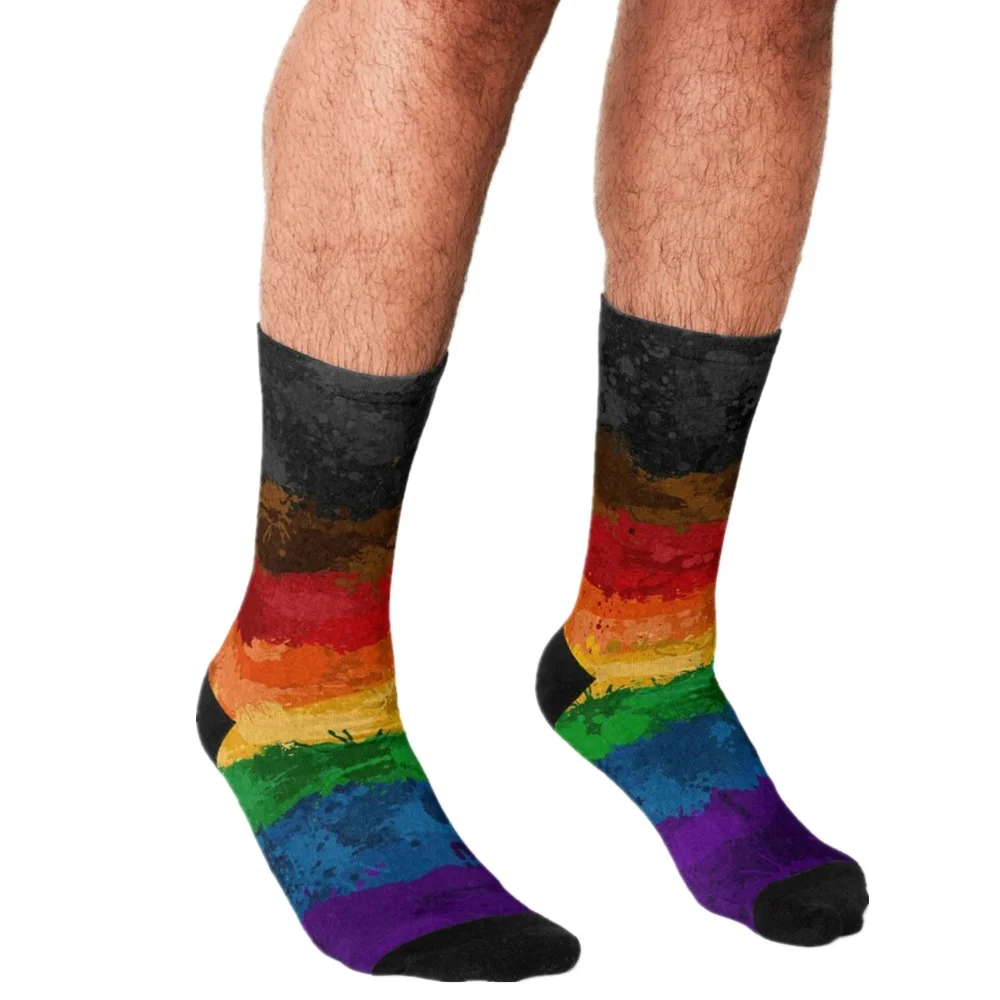 

Men Socks harajuku Holiday Alpaca Pattern Printed personality Happy hip hop Novelty Skateboard Crew Casual Crazy Funny Socks