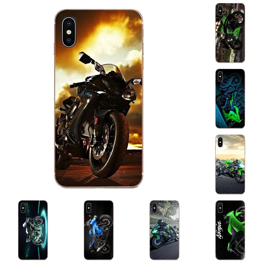 Мягкий дизайн Kawasaki Ninja Zx R спортивный мотоцикл для Samsung Galaxy Note 5 8 9 S3 S4 S5 S6 S7 S8 S9 S10 5G mini
