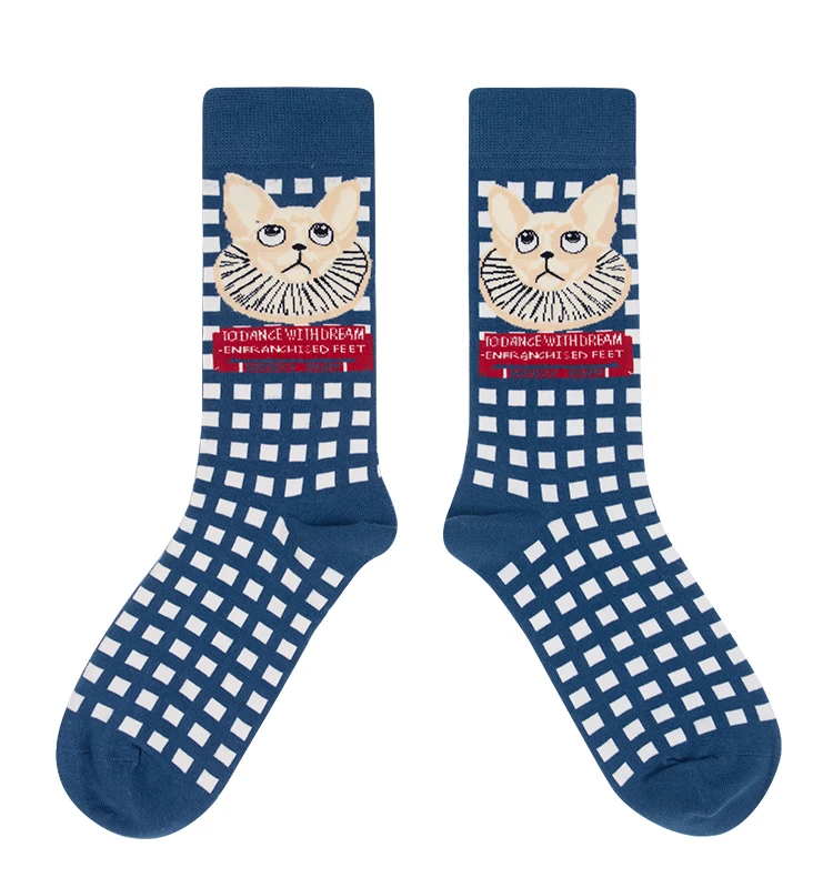 Счастливые носки женские mulher skarpetki хлопковые calcetines mujer divertido ponozky skarpety damskie transp носки art meia уличная одежда - Цвет: llt1