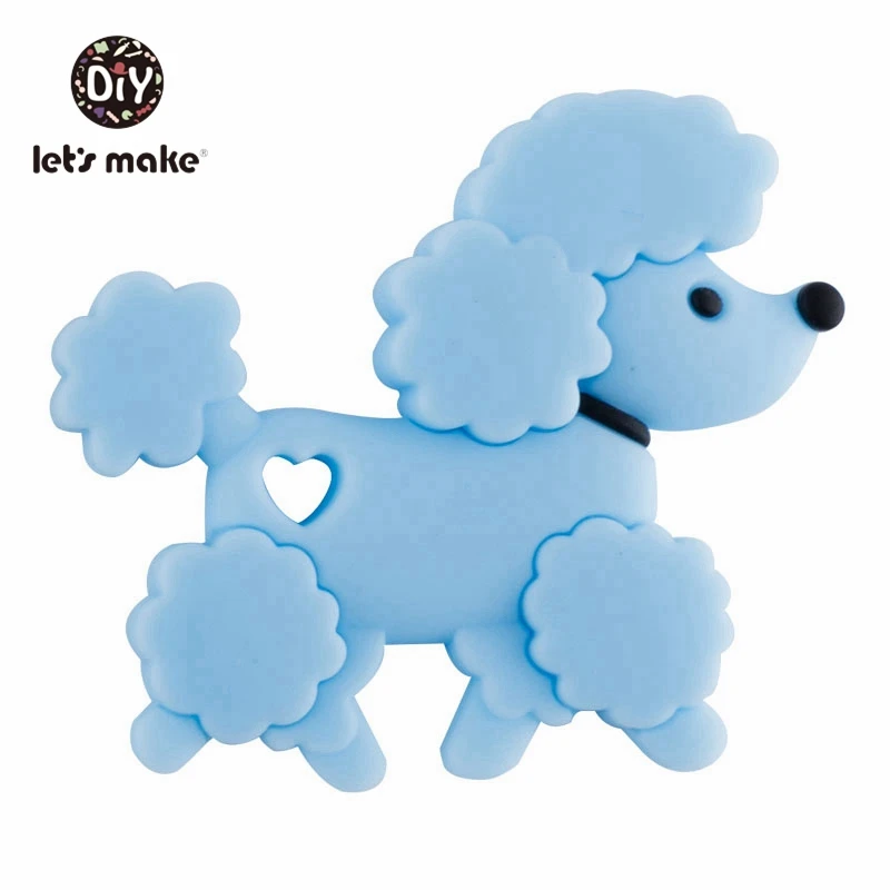 dog blue Детский Прорезыватель Пищевой Силиконовый грызунок в форме льва Diy пустышка цепочка Bpa бесплатно Прорезыватель игрушка для зубов Рождественская силиконовая Прорезыватель - Цвет: dog blue