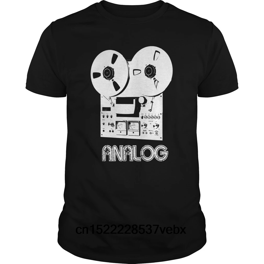 Funny Men t shirt Women novelty tshirt Reel to Vintage Analog Audio cool T-Shirt |