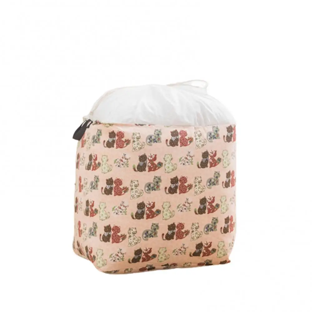 

Dirty Clothes Quilts Organizer Sundries Pouch Drawstring Home Storage Basket