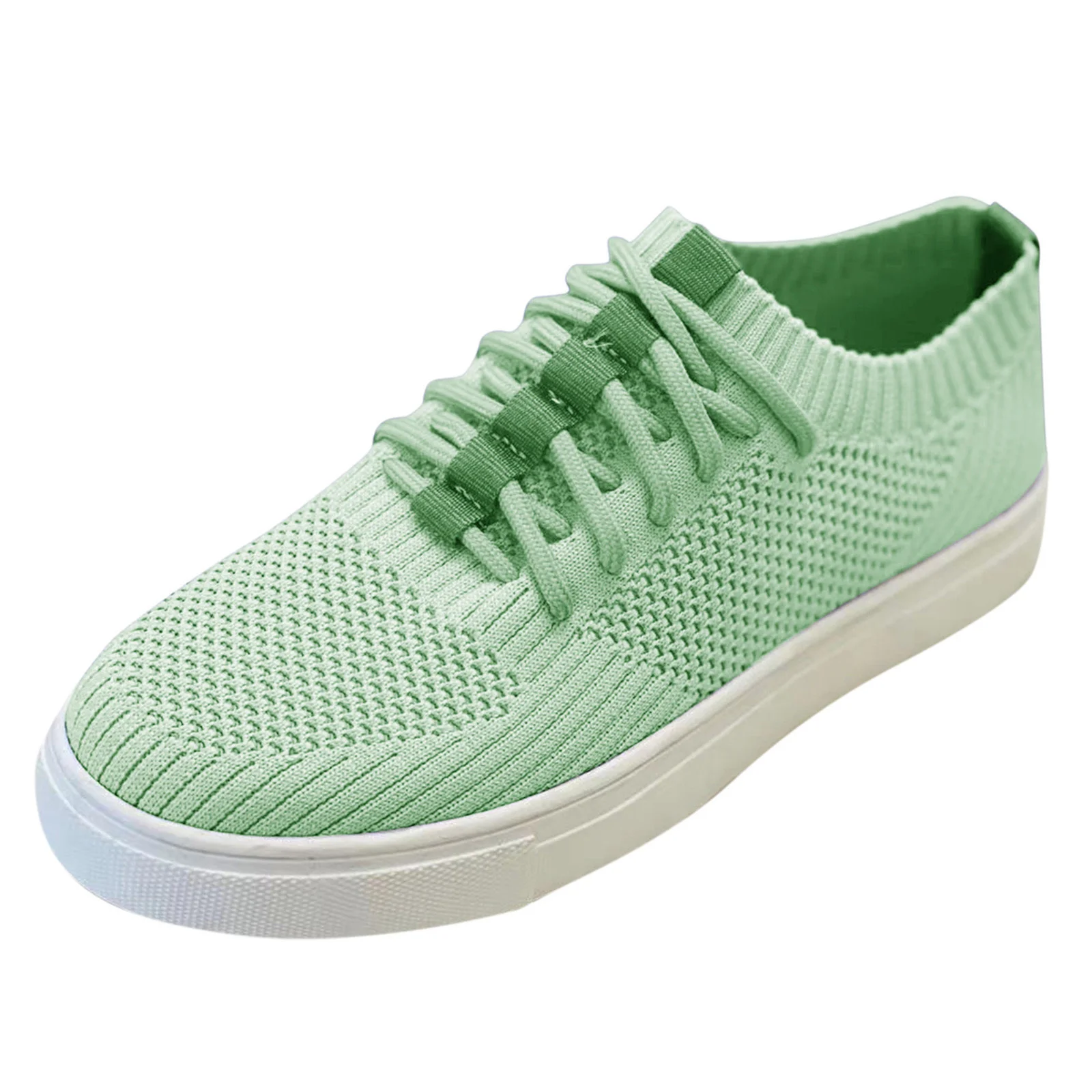 

Ladies Casual Knitted Breathable Sneakers Running Sneakers Overwear Solid Color Summer And Winter Women's Casual Shoes