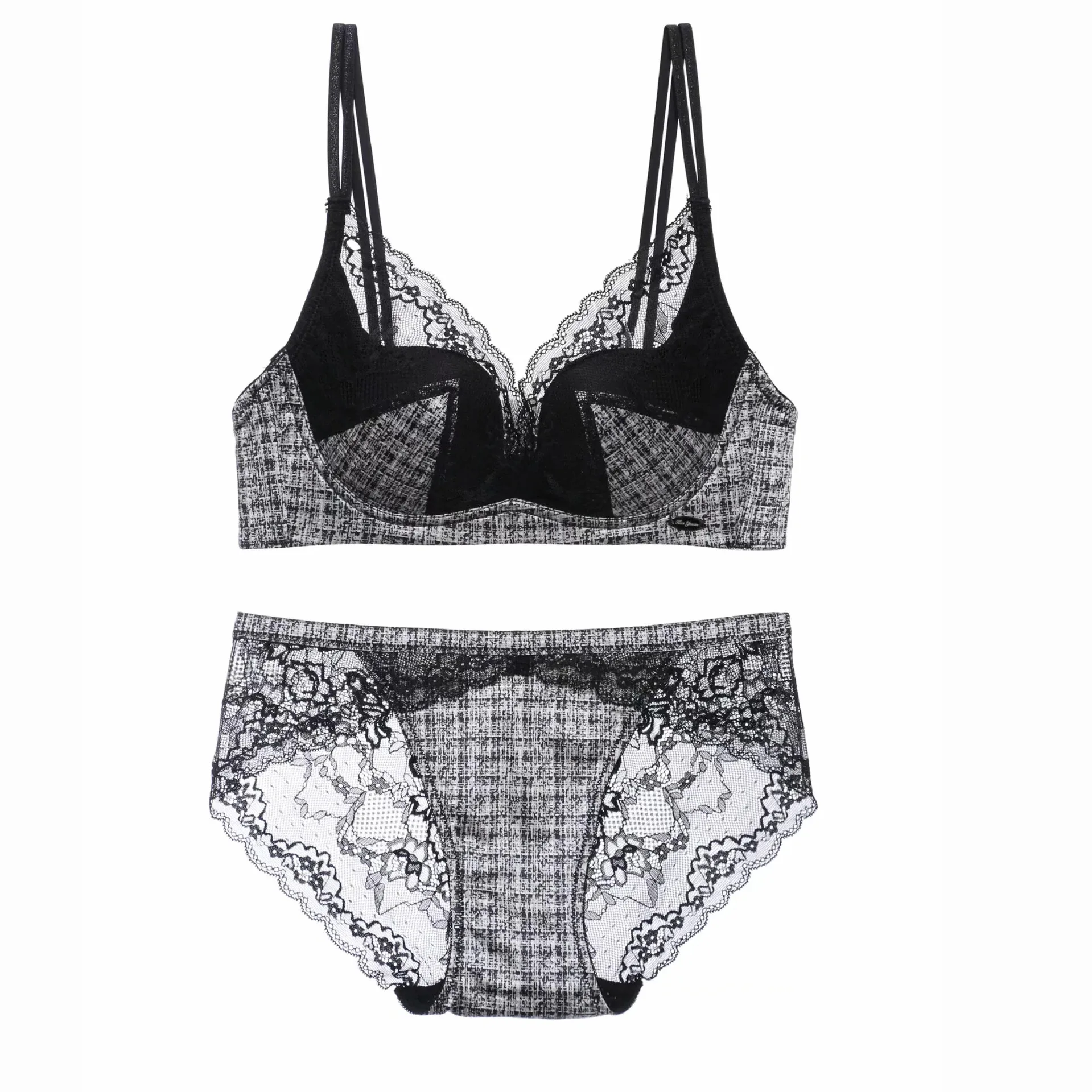 

New sexy lace bra set, super comfortable and beautiful back underwear set