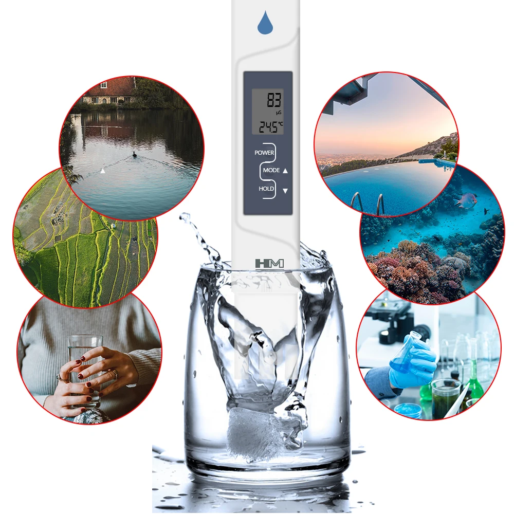 

Цифровой измеритель электропроводности 2 в 1, AP-2 EC, HM, для измерения температуры воды, с автоматической калибровкой